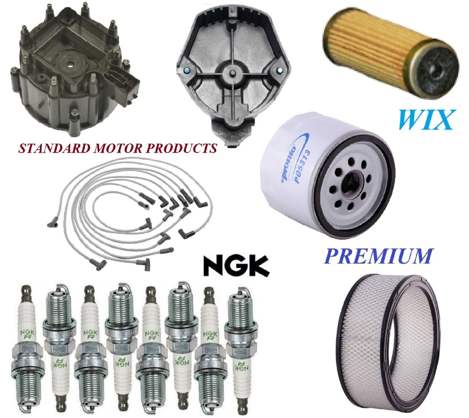Tune Up Kit Filters Cap Wire Spark Plugs For GMC CABALLERO V8 4.4L 1979-1982 - Image 1 of 1