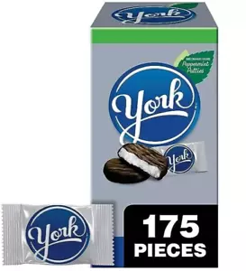 YORK Dark Chocolate Peppermint Patties, Candy Bulk Box, 84 oz (175 Pieces) - Picture 1 of 5