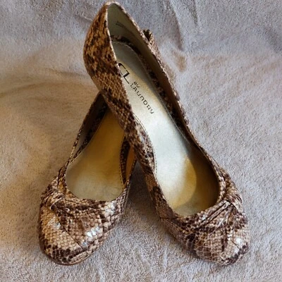 Zapatos de tacón alto SONNET de piel de serpiente chinos para lavandería talla 9M 60517 nuevos sin caja Foto 1 de 4