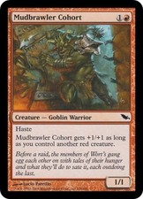3 MUDBRAWLER COHORT ~mtg NM Shadowmoor Common x3