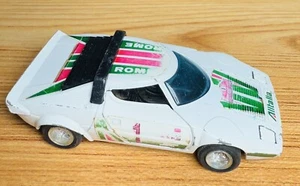 Vintage 1977 LANCIA STRATOS RALLY CAR MODEL DIECAST TOY pull back motor 1/34 - Picture 1 of 7