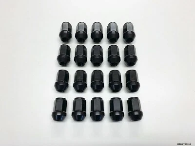 20 x Tuercas de rueda negras para Jeep Wrangler YJ y TJ 1987-2006 WBHA/TJ/031A Foto 1 de 4