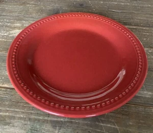 Pier One Salad Plate Spice Route Paprika Stoneware VINTAGE beaded 8.5" - Picture 1 of 7