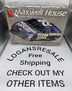 🏁 AMT SCALA 1:25 STERLING MARLIN #22 MAXWELL HOUSE THUNDERBIRD Modello #6457 F/S - Foto 1 di 7
