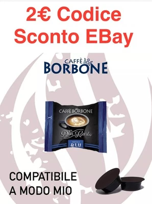 200 CAPSULE CAFFE  BORBONE MISCELA BLU DON CARLO COMPATIBILE A MODO MIO - Immagine 1 di 2