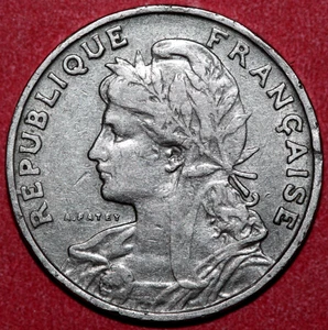 France  1903  25 centimes  Liberty -   Foreign Coin 24mm - Picture 1 of 2