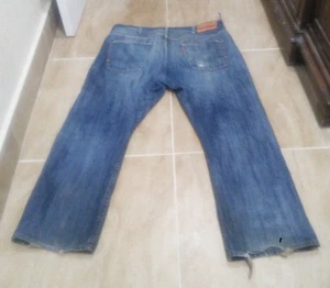 Pantalones de mezclilla para hombre Levi's Red Collection azul envejecido 38x30 pierna recta - Imagen 1 de 16