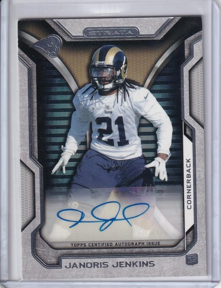 2012 Topps Strata Rookie Auto Janoris Jenkins #RA-JJ Auto RC Rams - Image 1 of 1