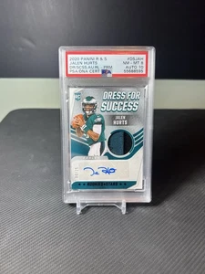 2020 ROOKIE AND STARS JALEN HURTS DRESS FOR SUCCESS RPA ROOKIE AUTO /25 PSA 8 - Picture 1 of 2