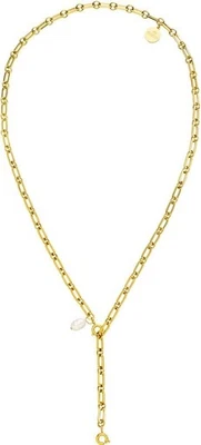 PURELEI Zodiac Charm Kette mit Perle 18K vergoldet 50 cm verstellbar NEU - Bild 1 von 3