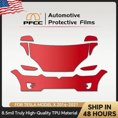 Tesla Model X 2016-2021 Precut Paint Protection Film Clear Bra PPF TPU - Image 1 of 4