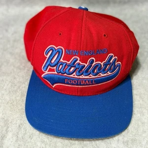Cappello Patriots NFL berretto calcio vintage rosso blu Mitchell & Ness - Foto 1 di 7