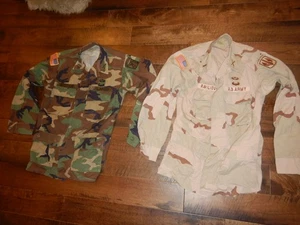US BDU M81 & DCU Camicie Artiglieria O-1 Lt * 18° Artiglieria / 18° Abb Patched - Foto 1 di 13