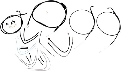 Progressive B30-1072 Cable and Brake Line Kit for 16in. Ape Hangers Black - Image 1 of 2