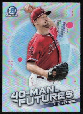 2021 Bowman Chrome 40 Man Futures #FMF-9 Reid Detmers   - FREE SHIPPING - Image 1 of 2