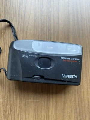 Minolta Memory Maker III DX Auto 35mm Film Camera Red Eye Reduction Untested - Image 1 of 2