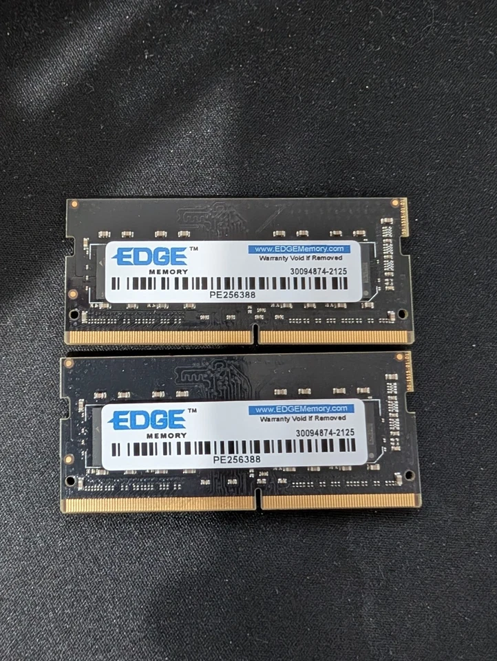 EDGE MEMORY PE256388 16gb (8GBx2) DDR4-2666 1Rx8 PC4-21300 LAPTOP MEMORY NEW! - Image 1 of 1