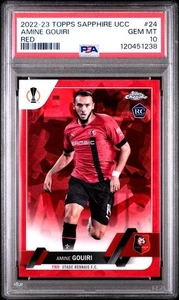 2022-23 Topps Chrome Sapphire Edition UCC #24 Amine Gouiri /5 PSA 10 RC ROOKIE - Bild 1 von 2