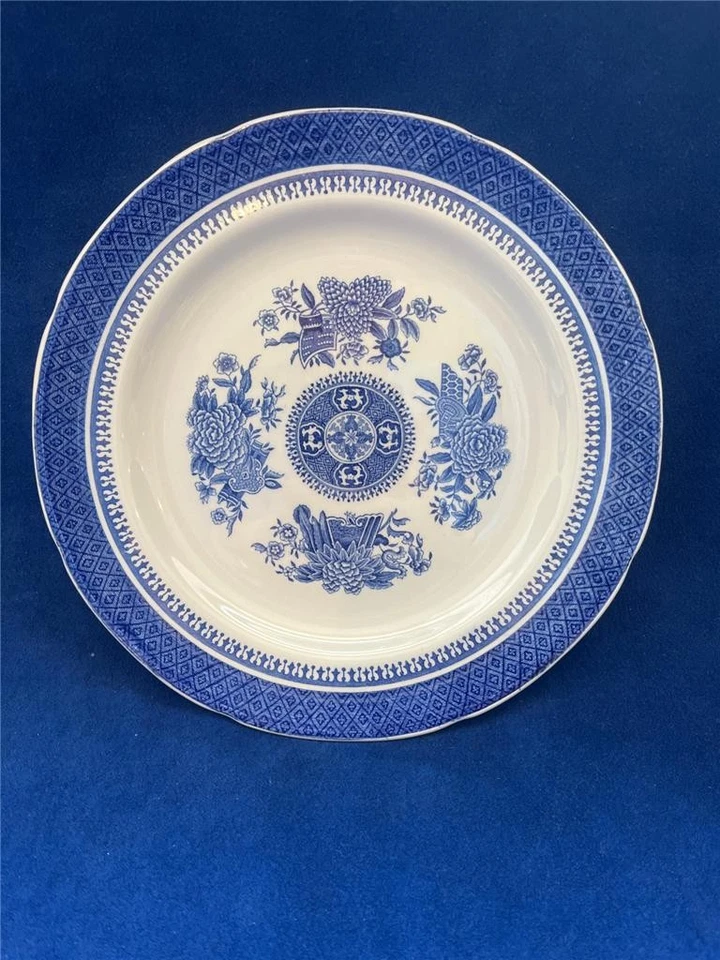COPELAND'S SPODE Spode Copeland's China FITZHUGH BLUE Pattern - 8" SALAD PLATE - NICE!