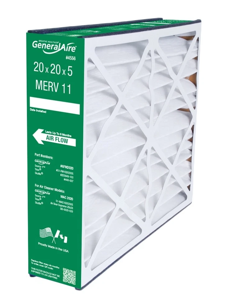 Medios filtrantes GeneralAire 6FM2020 - 20" x 20" x 5" para MAC 2020, MERV 11 Foto 1 de 1