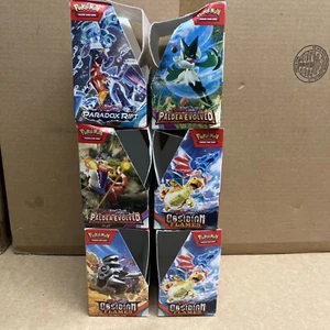 6 x Pokemon TCG Scarlet & Violet Booster Box Displays - No Cards PAR, OBF & PAL - Picture 1 of 1