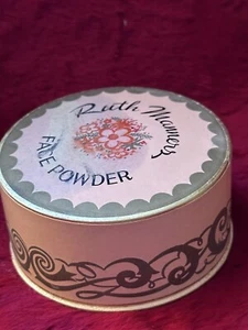 Caja de polvo facial Ruth Manners abierta de colección rara, - Imagen 1 de 6