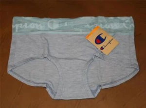 CHAMPION Tencel Lace Boyshort Panties Small Pale Blue Heather Underwear NEW - Picture 1 of 4