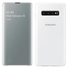Genuine Samsung Clear View Flip Case Galaxy S10+ Portafoglio SMARTPHONE Plus Cover