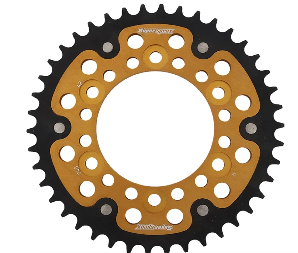 Supersprox - Roda dentada furtiva dourada, 42T, corrente tamanho 525, Rst-745-42-Gld - Imagem 1 de 4