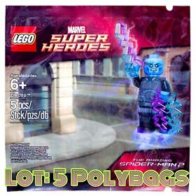 (Lot: 5 Polybags) LEGO 5002125 Electro Amazing Spider-Man Marvel Mini Figure