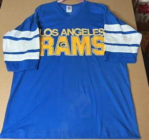 Vintage Los Angeles LA Rams Shirt Mens Large Logo 7 Jersey Shirt NFL Football US - Picture 1 of 12