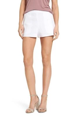 Pantalones cortos para mujer Leith cintura alta mezcla de lino talla XXL (Marfil) 149323 Foto 1 de 3