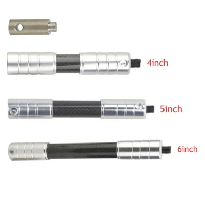 Tiro con Arco 4"5"6" Barra de Extensión de Carbono Estabilizador Balance Barra Corta Arco Tiro Foto 1 de 4