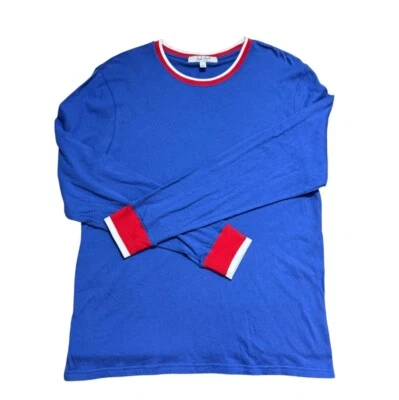 Camiseta Retro Comida Chatarra Manga Larga Talla L Vintage Años 70 Estilo Rojo Blanco Azul Puño Foto 1 de 4