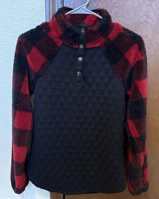Pullover polar difuso a cuadros Buffalo talla XS Maurices limpio y cómodo para mujer  Foto 1 de 4