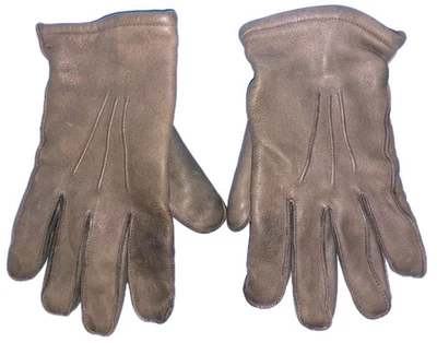 Luvas de lã Mark Cross Dacron 9093 tamanho 10 1/2 cinza drivers década de 1960 vintage raras - Imagem 1 de 4
