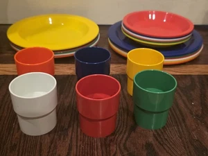 Vintage INGRID Fiesta Baile Picnic Camping Set Retro Rojo, Completo - Imagen 1 de 3