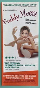 Two Sided FUDDY MEERS Flyer 9”X4” J. SMITH-CAMERON Minetta Lane Theatre 2000 - Picture 1 of 2
