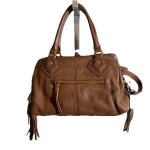 M London wandelbare braune Leder Umhängetasche Handtasche - UVP 225 $ neu mit Etikett - Bild 1 von 5