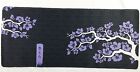 Grand tapis de souris de jeu étanche Sakura 26 pouces x 12 pouces noir/violet antidérapant neuf