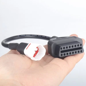 Fit Yamaha R1 R6 MT09 4 Pin to OBD2 Cable Diagnostic Adapter Connector Motor - Picture 1 of 7