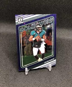 2022 Optic Jalen Hurts /25 “DOMINATORS” PURPLE STARS PRIZM SSP #D-5 SB CHAMP 🏆 - Picture 1 of 16
