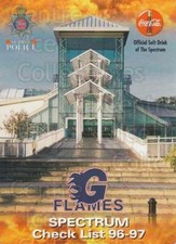 1996-97 UK British Elite Guildford Flames #29 Spectrum, Checklist
