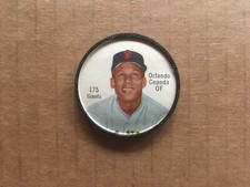 1962 Salada-Junket Coins #175 Orlando Cepeda, San Francisco Giants, HOF