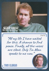 Star Trek TNG Archives & Inscriptions card #31 Tam Elbrun Variation 9 of 9