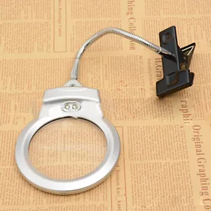 Nuova lente di ingrandimento lampada LED lente di ingrandimento scrivania tavolo luce lettura lampada con morsetto UK - Foto 1 di 11