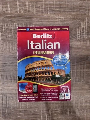 Berlitz Italian Premier PC/Mac Software, Audio CDs, Beginner to Advanced - Image 1 of 4