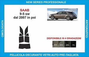pellicole oscuranti vetri saab 9-5 sw dal 2007 kit posteriore - Imagen 1 de 1