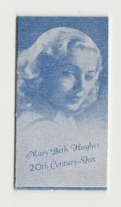 Mary Beth Hughes 1940s Canadian Rhodes Weight Machine Trading Card - Sharp NM+ - Picture 1 of 2