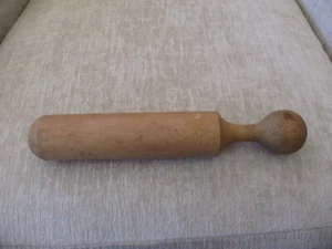 Vtg 10.5” Kitchen Wooden Pestle  Masher Primitive Farmhouse Cottage Decor - Picture 1 of 9